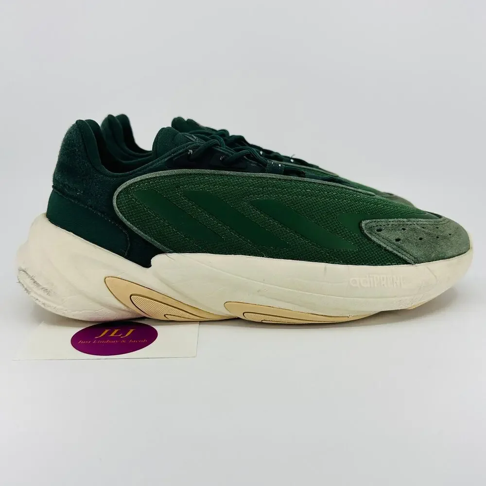 Adidas Youth Ozelia 'Shadow Green Orange' Athletic Sneakers HP3255 Size 7